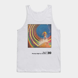 Monday Night By Satellite - Minimal Style Graphic Artwork Design Tank Top